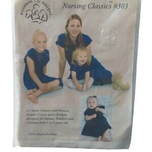 Elizabeth Lee Designs Sewing Pattern 303 Dresses Diaper Covers 0-9‎ years